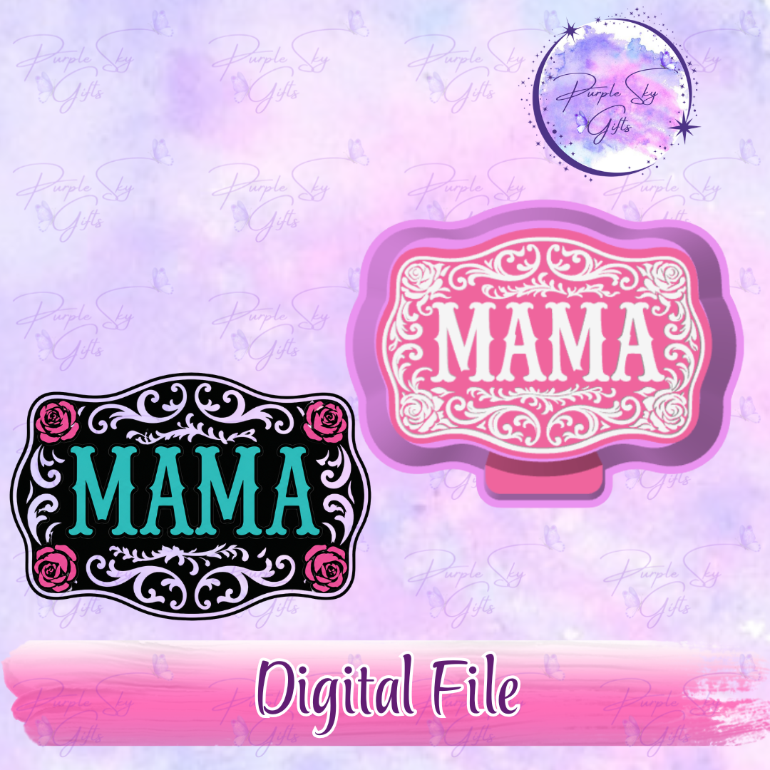 Mama and Roses STL DIGITAL FILE For Freshie Housing, Silicone Mold