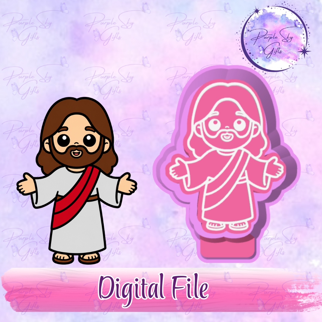 Kawaii Jesus Mold Housing STL Digital File