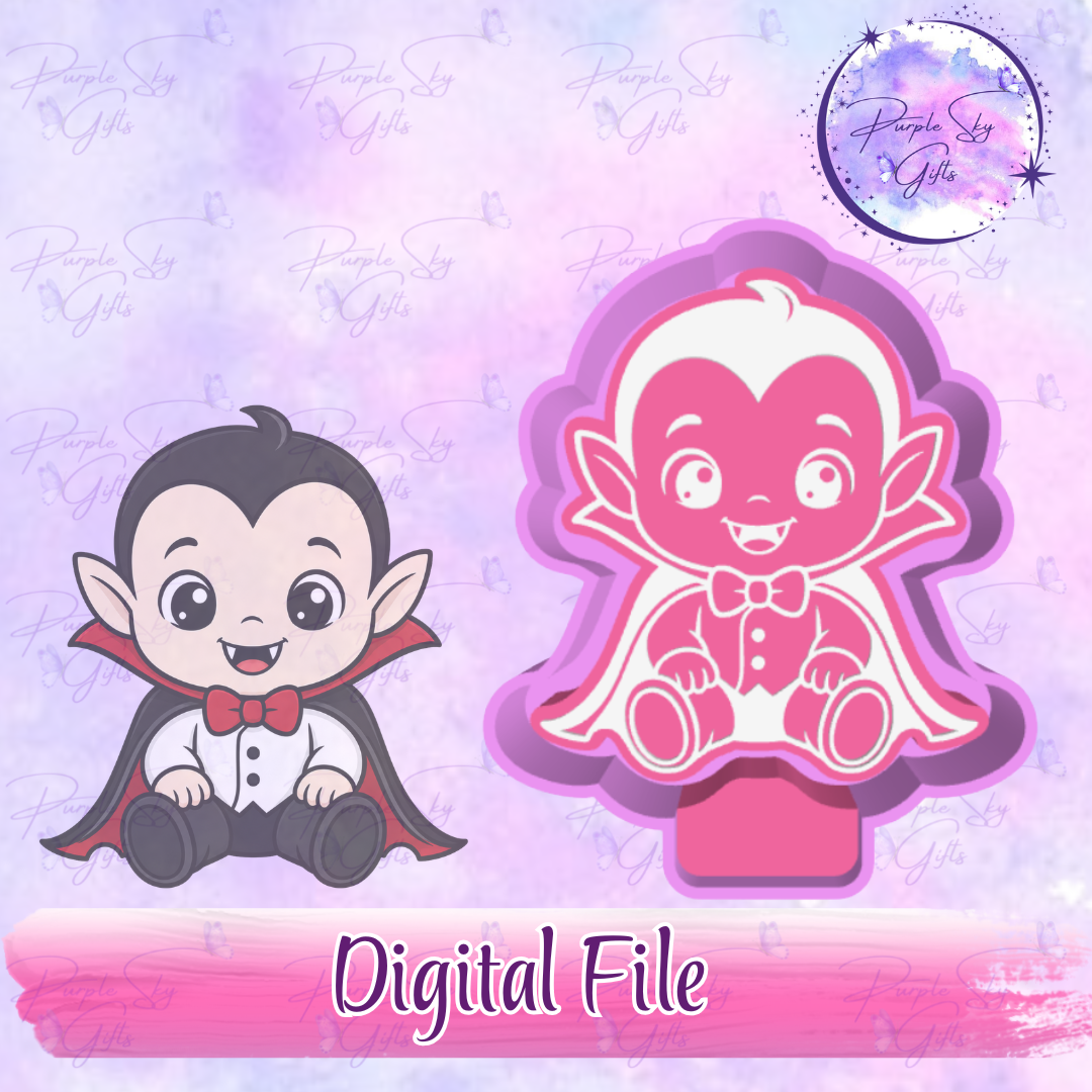Baby Dracula Mold Housing STL Digital File