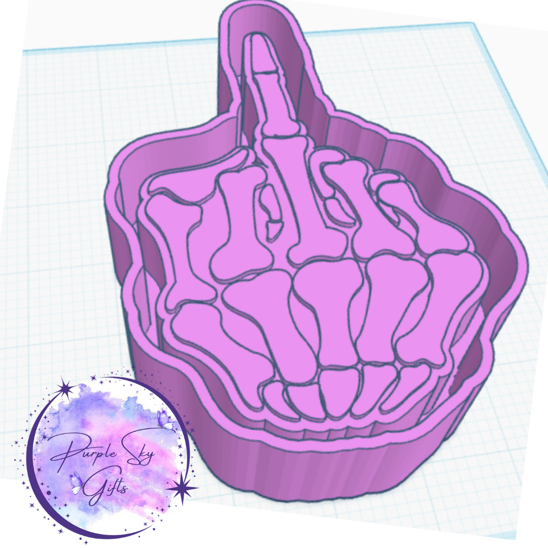 Bones Middle Finger Housing STL Digital File