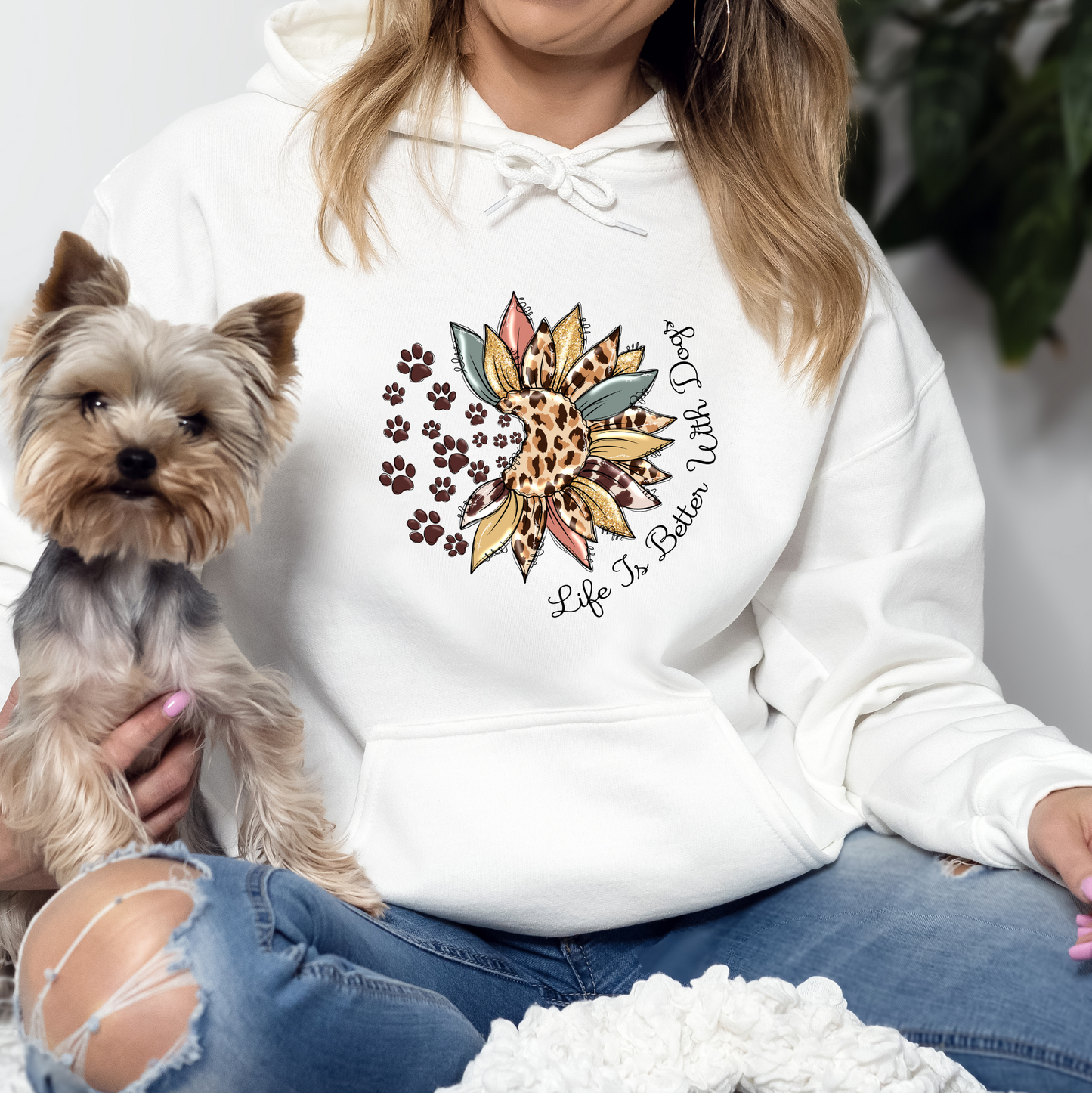Life Is Better With Dogs Full Color Screen Print Destash