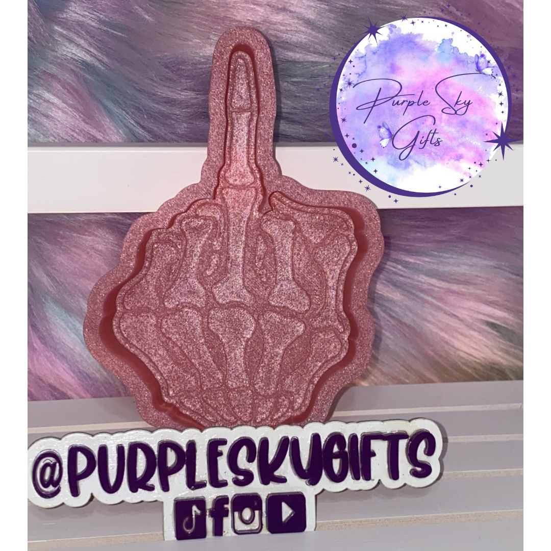 Bones Middle Finger Skeleton Silicone Mold
