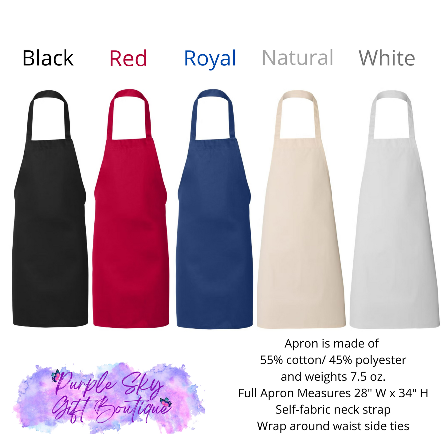 DESTASH QTees Apron Variety Of Colors