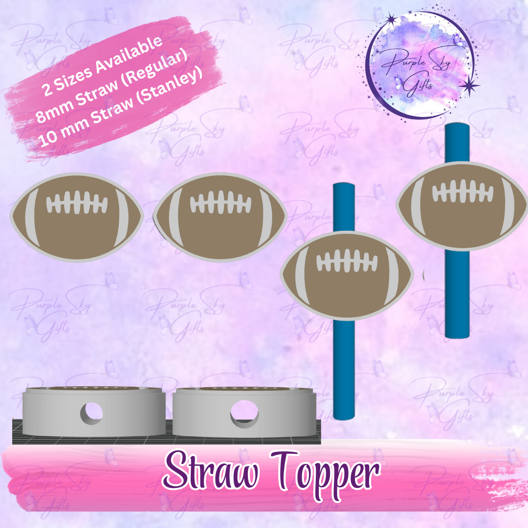 Football Straw Topper