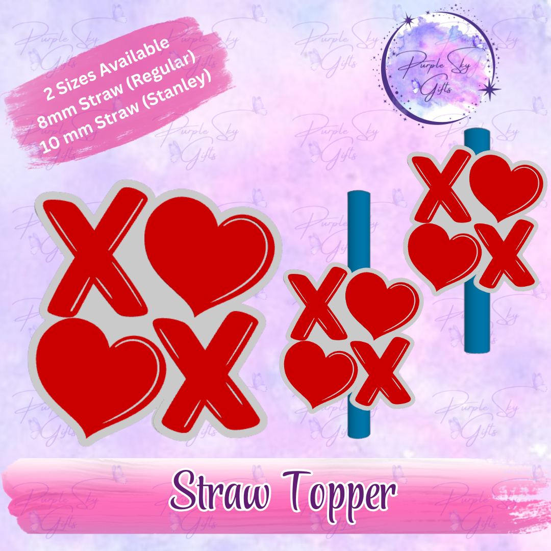 XOXO Straw Topper