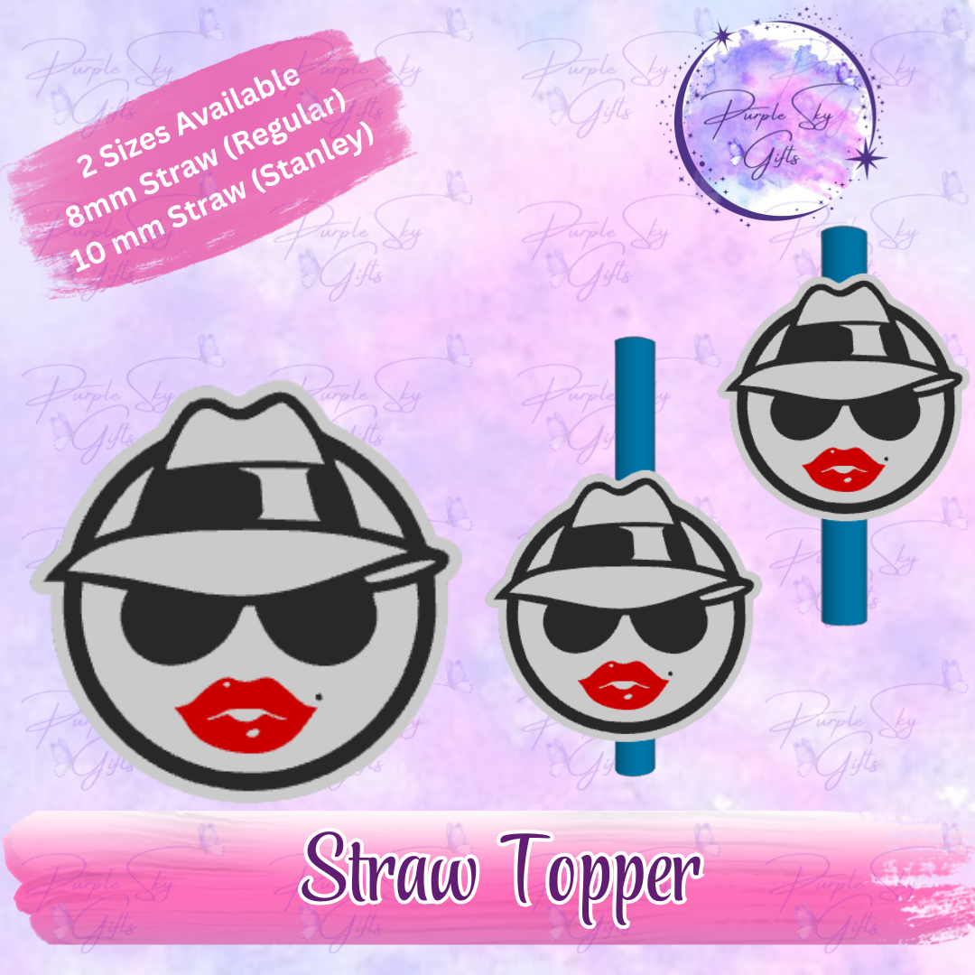 Lowrider Woman Female Straw Topper