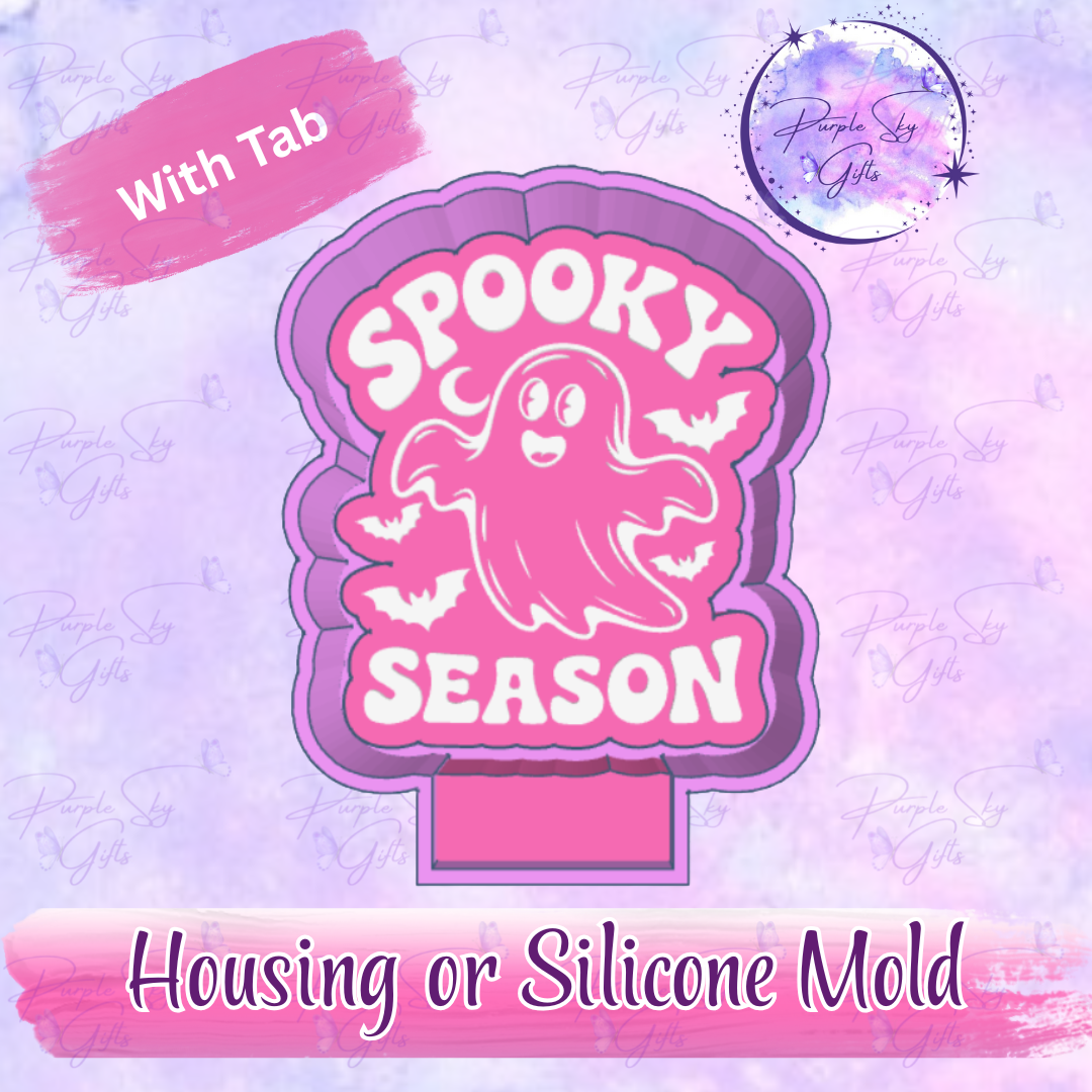 Spooky Season Cute Ghost Mold Housing or Silicone Mold
