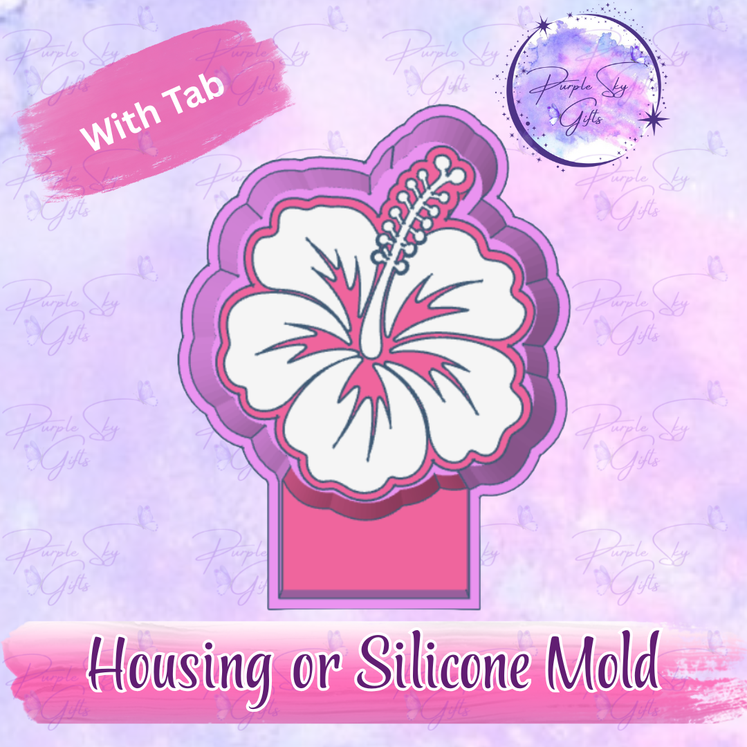 Hibiscus Flower Freshie Housing or Silicone Mold
