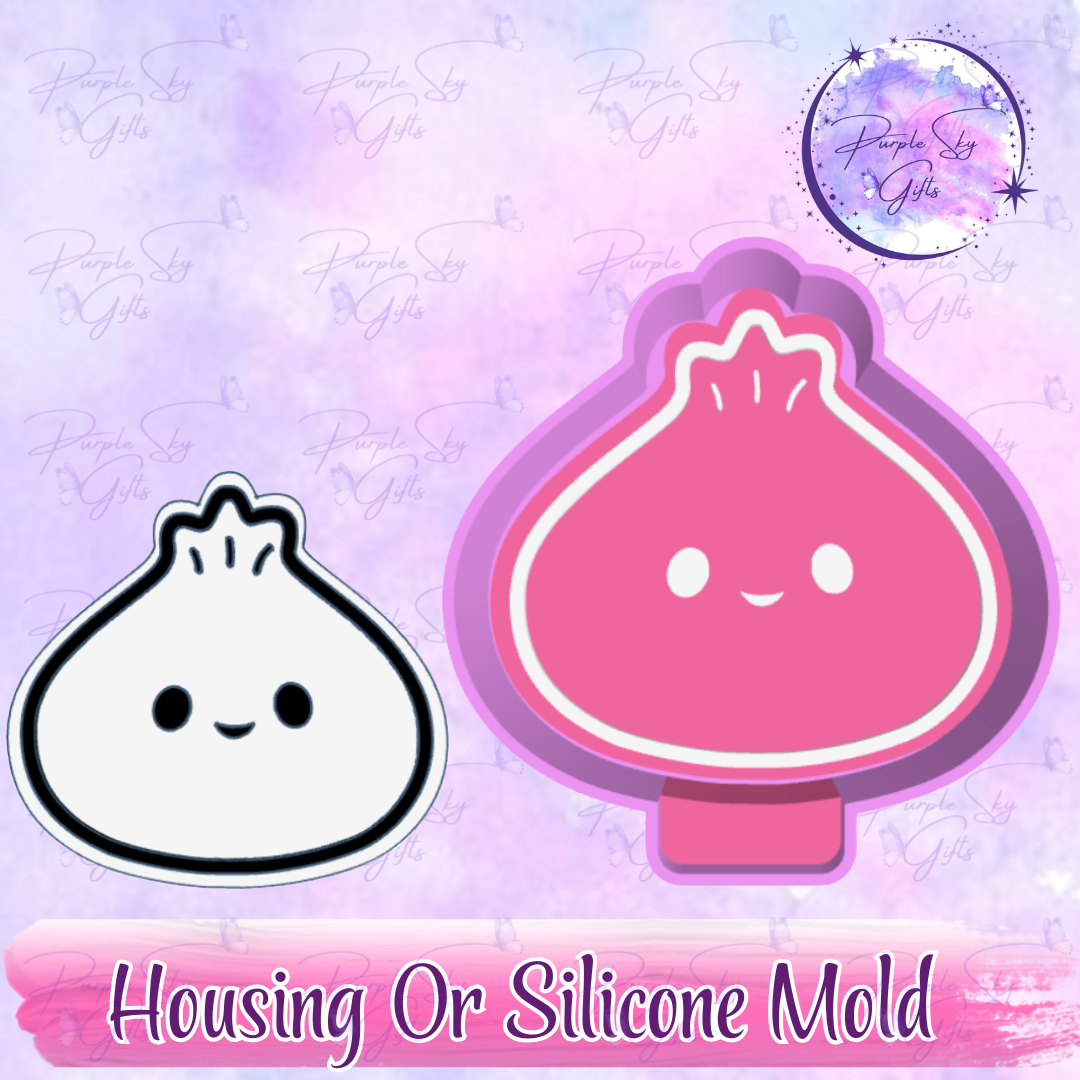 Happy Steamed Dumpling Surprise - Freshie Mold Housing or Silicone Mold
