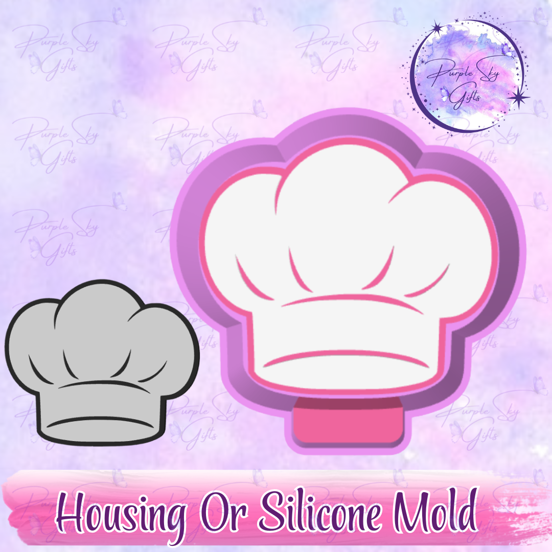 Chef's Hat - Freshie Mold Housing or Silicone Mold