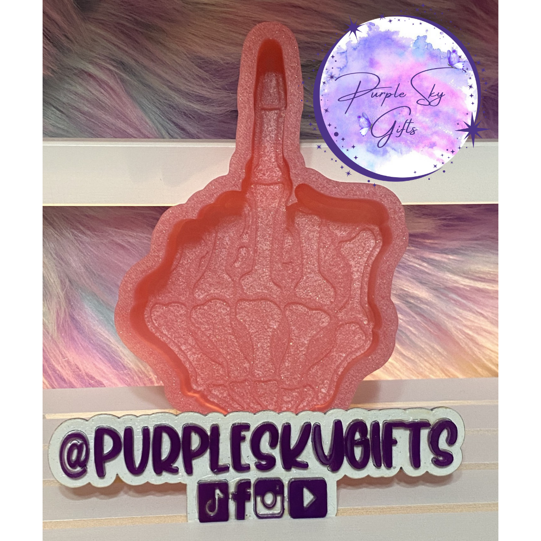 Bones Middle Finger Skeleton Silicone Mold