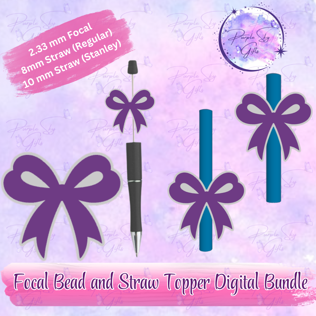 Bow 1 Focal Bead Digital STL and 3MF Files
