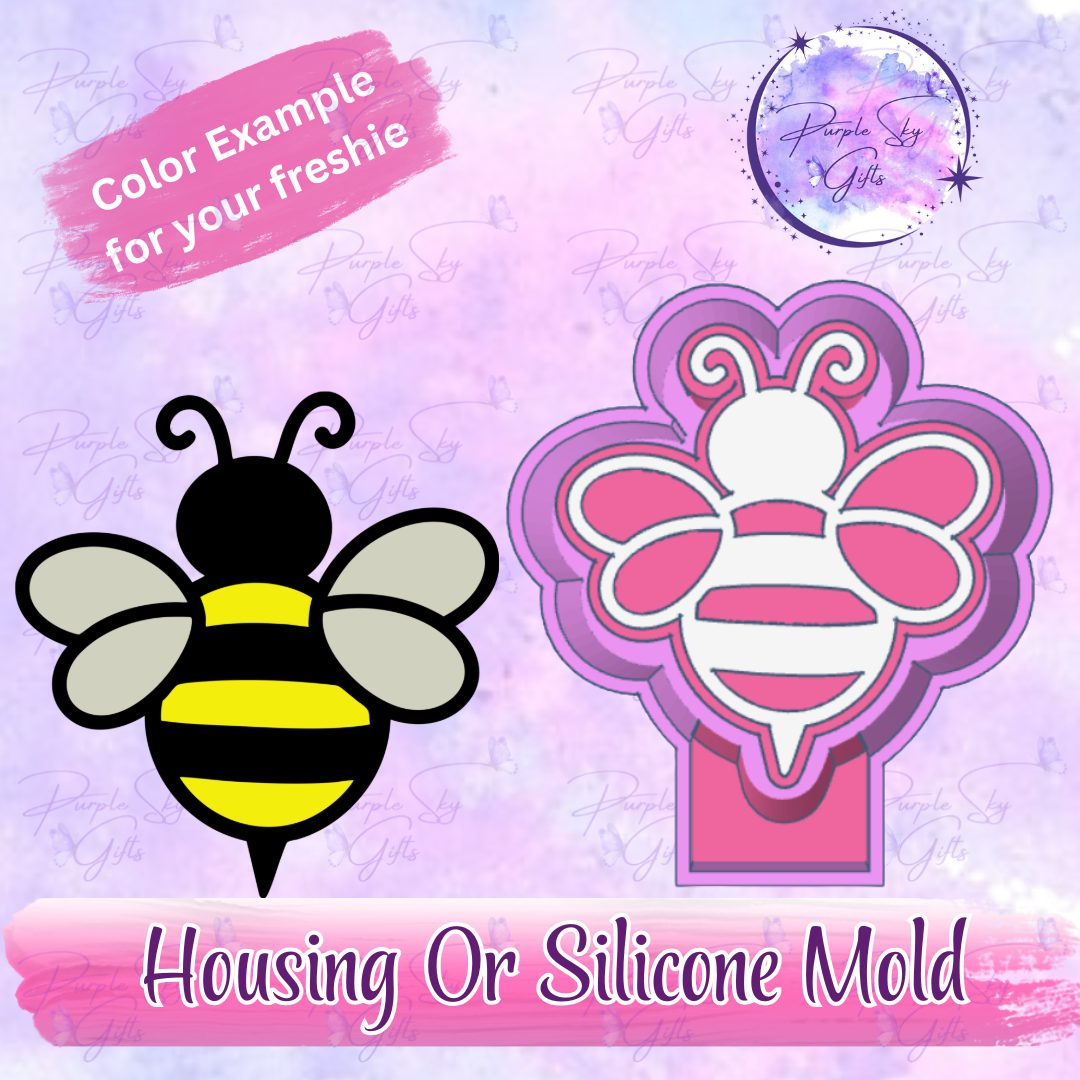 Cute Bumble Bee Freshie Housing or Silicone Mold