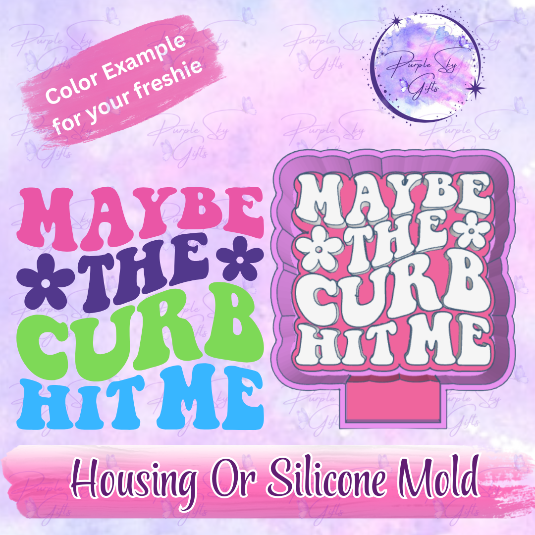 Maybe The Curb Hit Me Freshie Housing or Silicone Mold