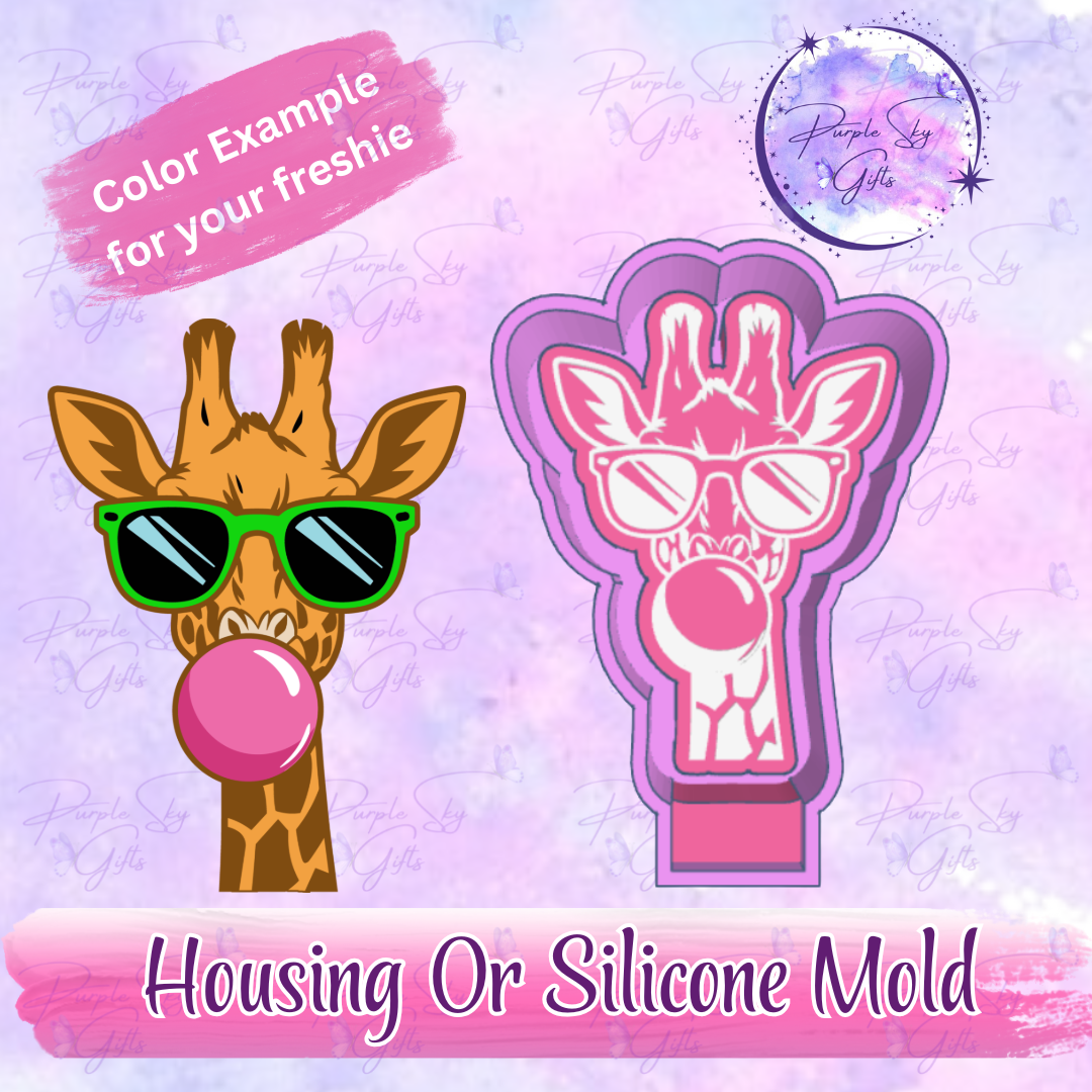 Bubblegum Giraffe Mold Housing or Silicone Mold