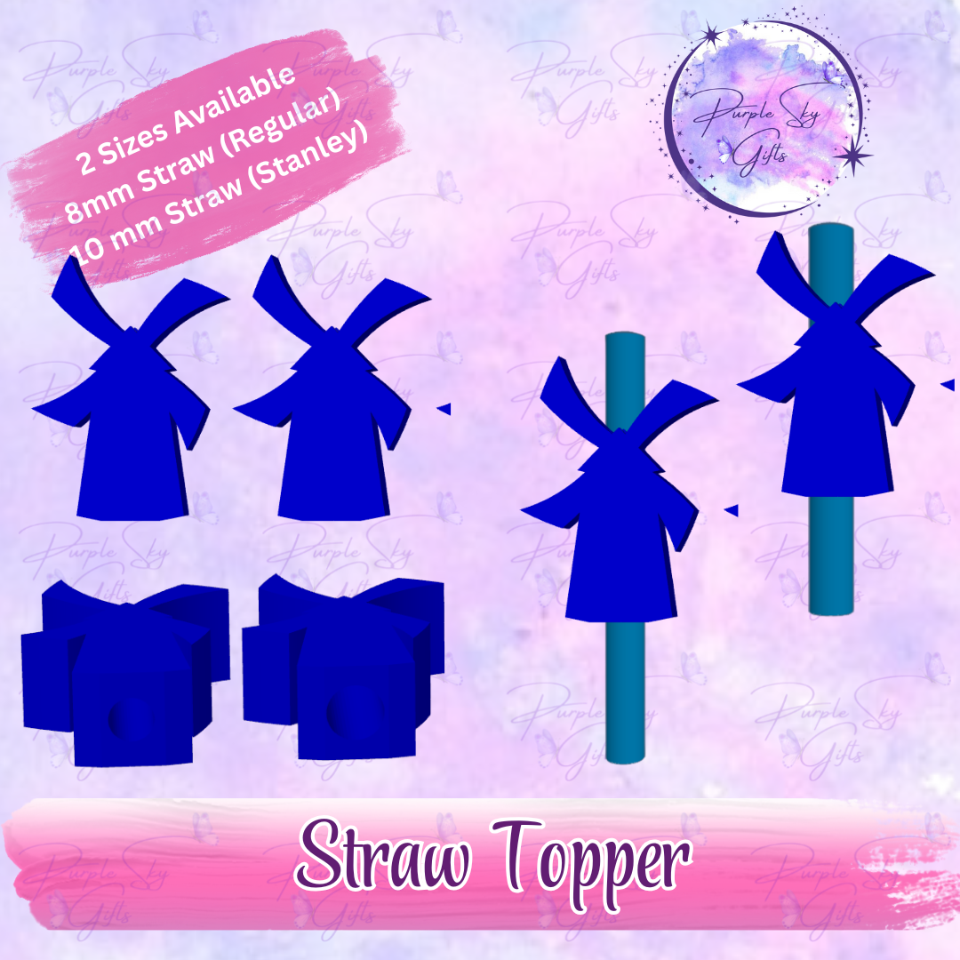 Dutch Windmill Straw Topper