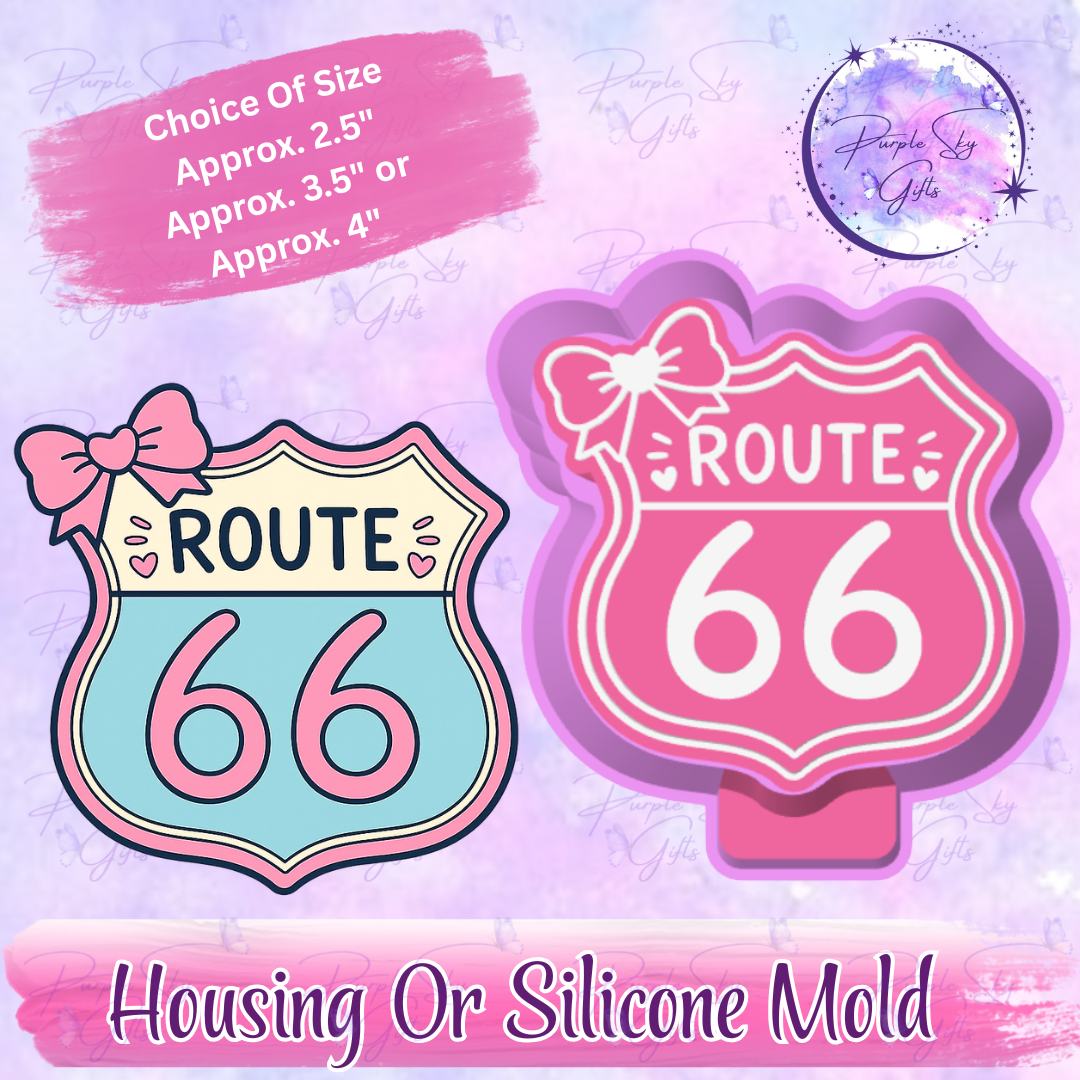 Bow Route 66 Freshie Mold Housing or Silicone Mold