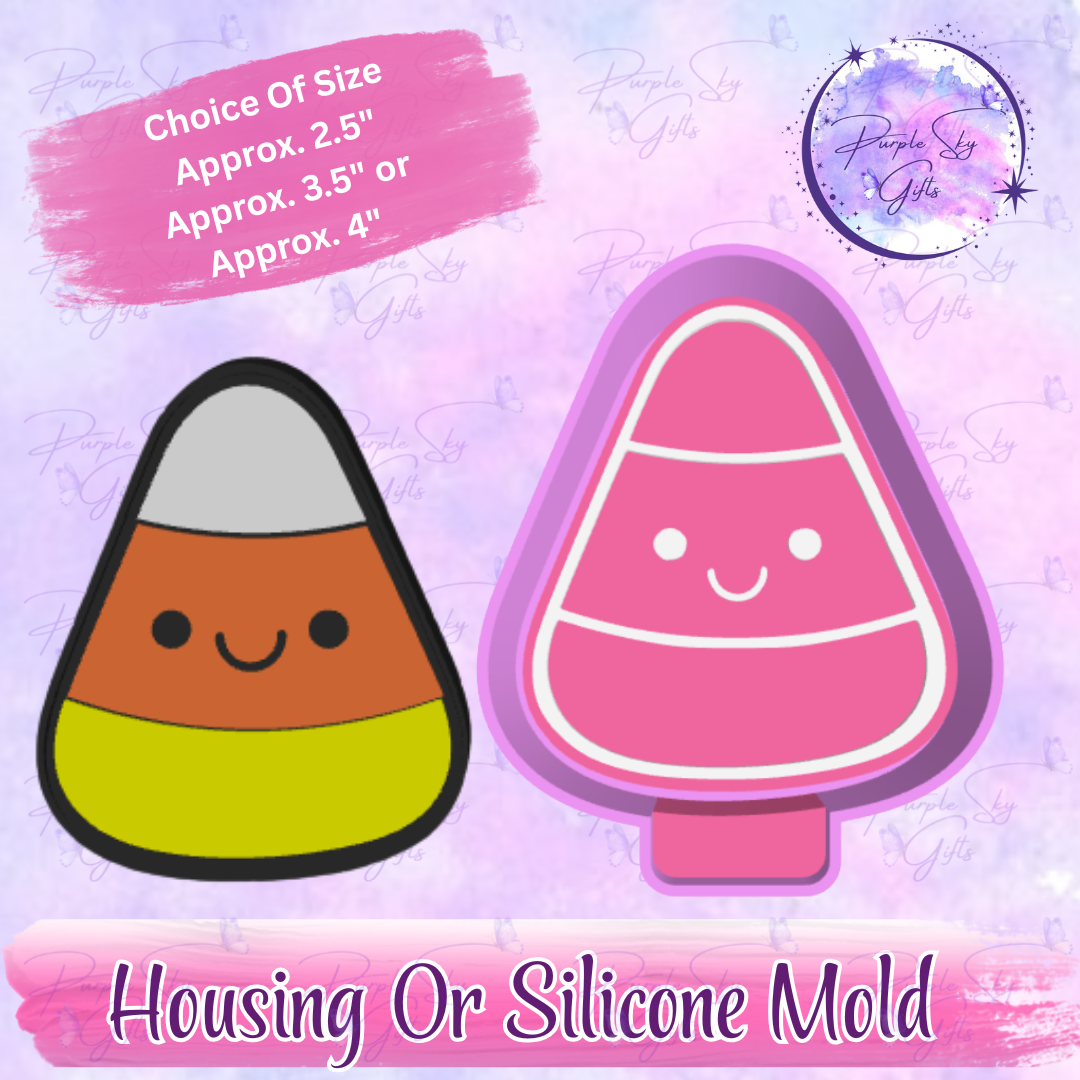 Happy Candy Corn Housing or Silicone Mold