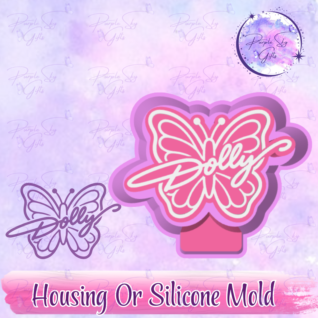 Dolly Butterfly Freshie Mold Housing or Silicone Mold