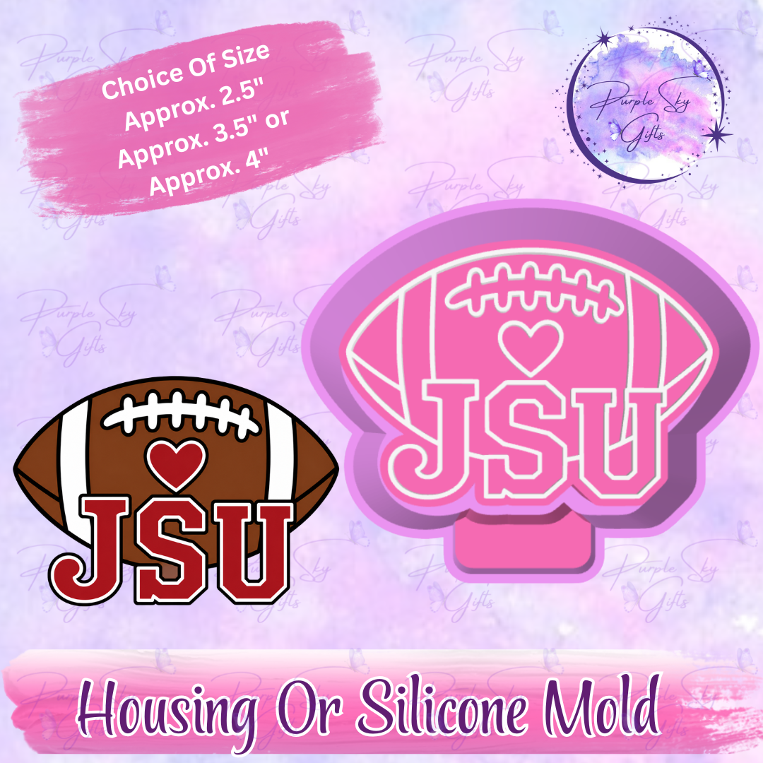 JSU Football Freshie Housing or Silicone Mold