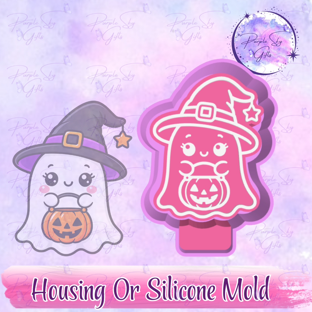 Witch Ghost Mold Housing or Silicone Mold