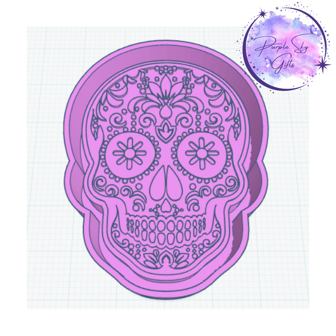 Daisy Sugar Skull Silicone Mold