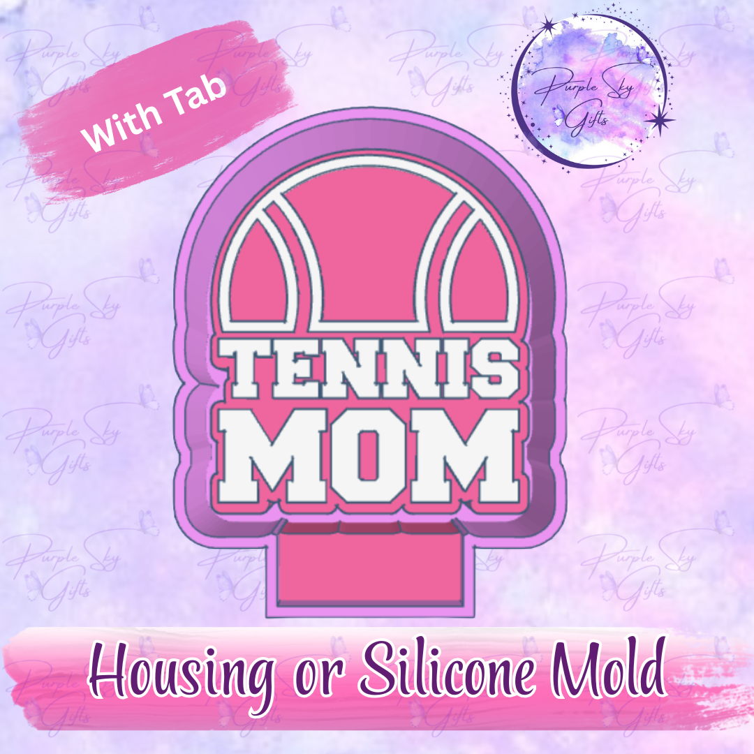 Tennis Mom Freshie Mold Housing or Silicone Mold