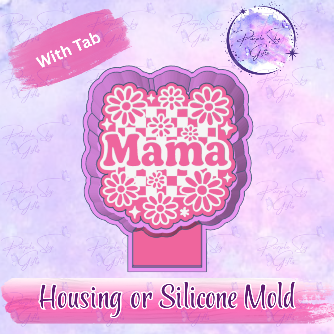 Floral Mama Freshie Mold Housing or Silicone Mold