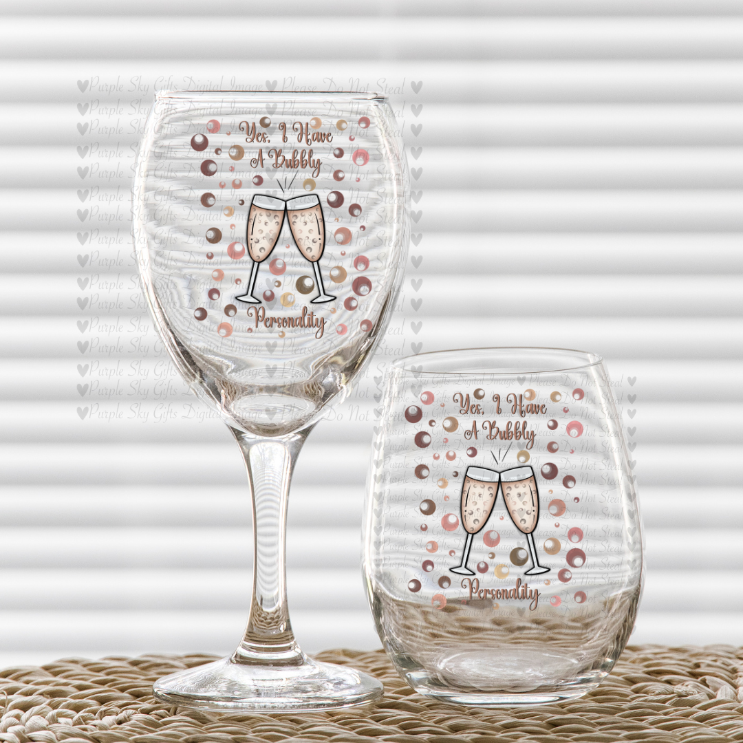 Yes, I Have A Bubbly Personality PNG - DIGITAL Download - Transparent PNG - Original Design