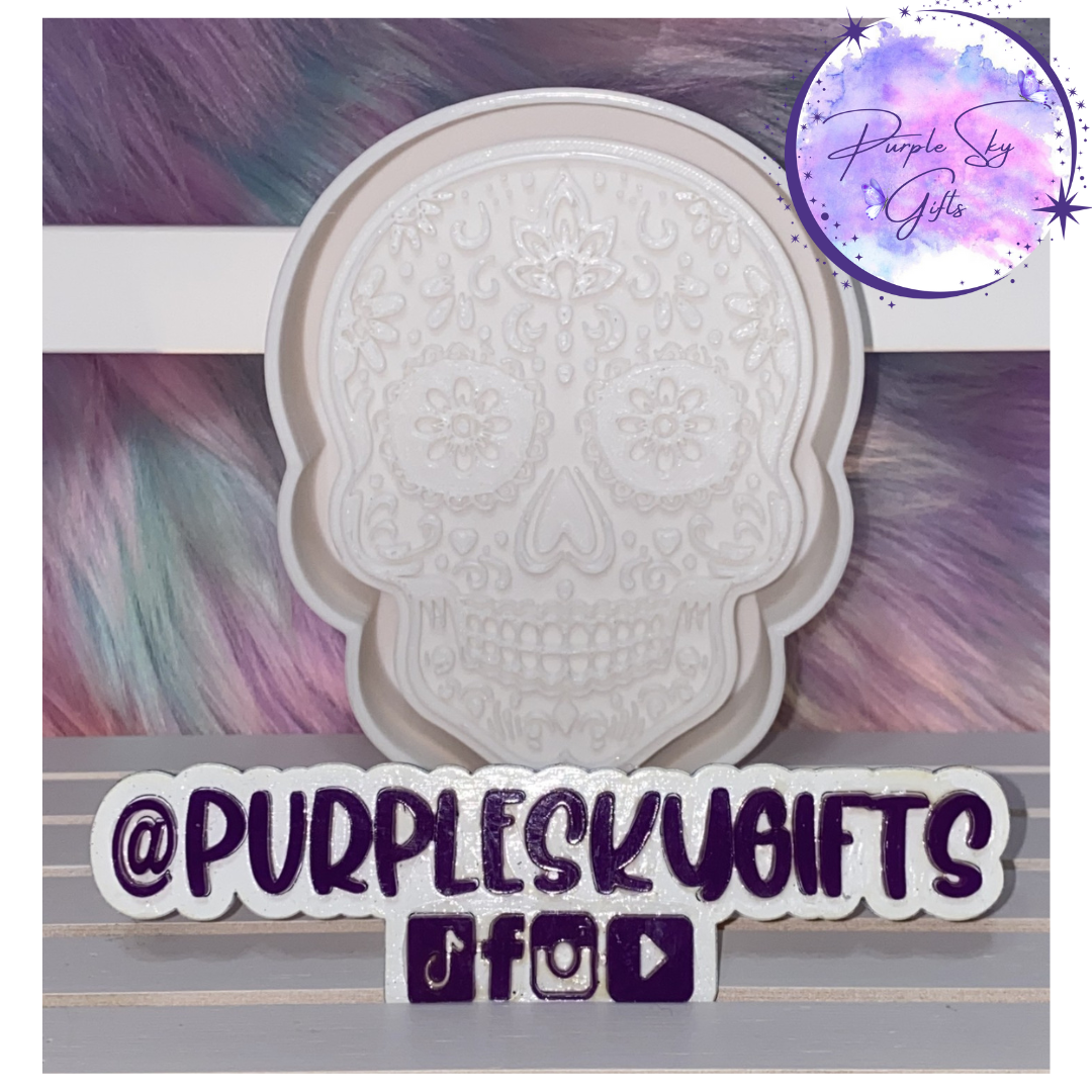 Flower Eyes Sugar Skull 3D Printed HOUSING