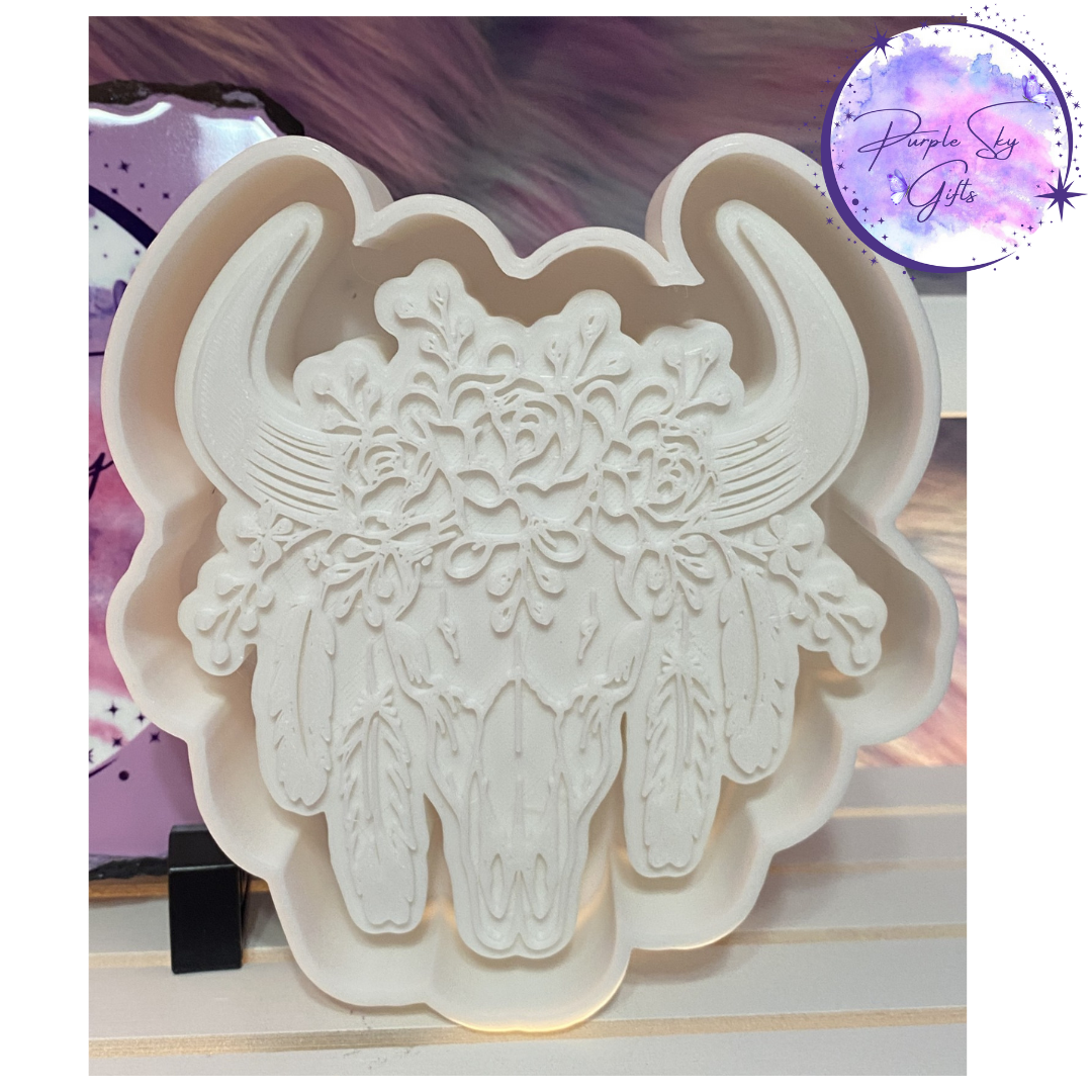 Native Southwestern Bull Cow Head Skull Mold Housing OR Silicone Mold
