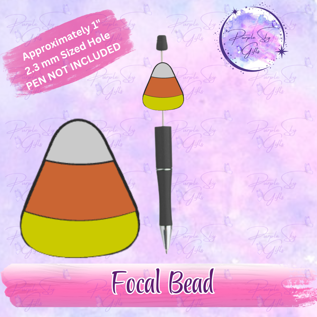Candy Corn Focal Bead