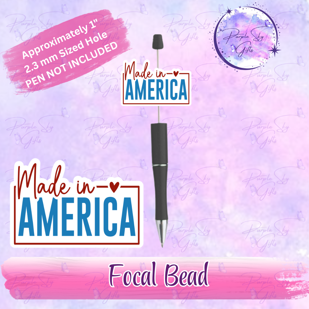 Made In America Focal Bead