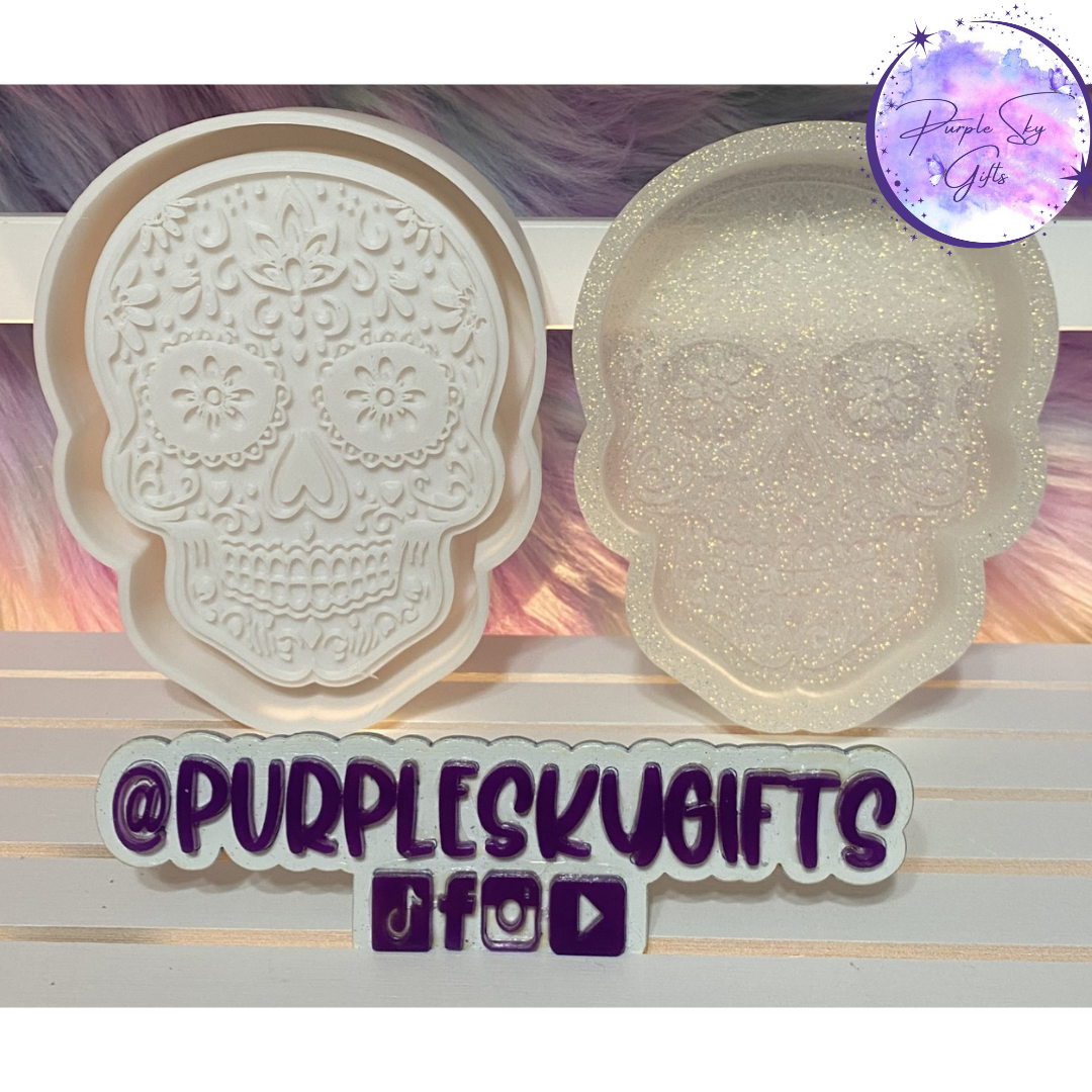 Flower Eyes Sugar Skull 3D Printed HOUSING