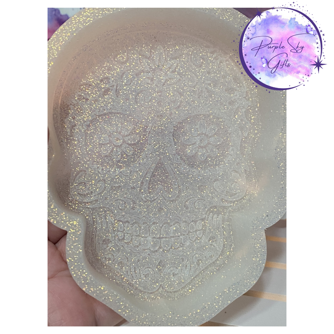 Flower Eyes Sugar Skull Silicone Mold