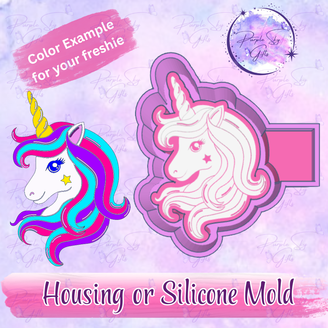 Unicorn Head Mold Housing or Silicone Mold