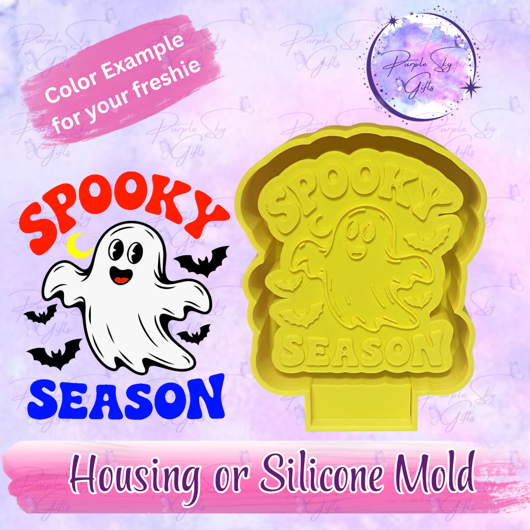 Spooky Season Cute Ghost Mold Housing or Silicone Mold
