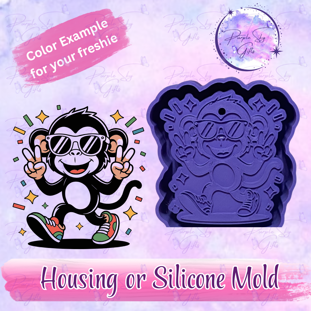 Dancing Monkey Mold Housing or Silicone Mold
