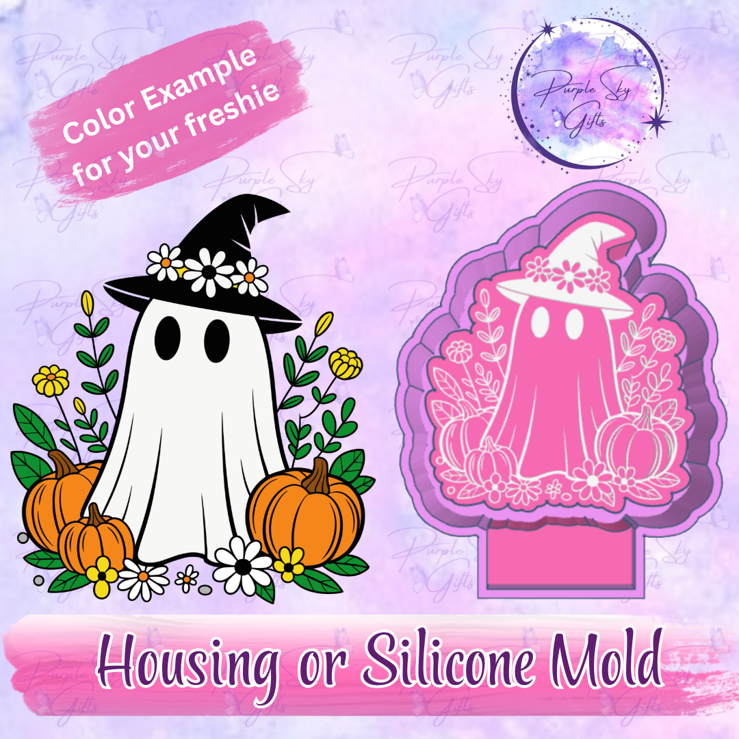 Ghost Witch Mold Housing or Silicone Mold