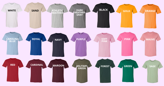 DESTASH Unisex Soft Style Gildan, Bella Canvas T-Shirts Variety Of Colors & Sizes