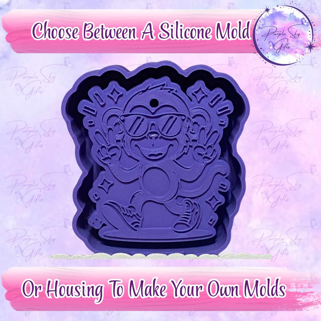 Dancing Monkey Mold Housing or Silicone Mold