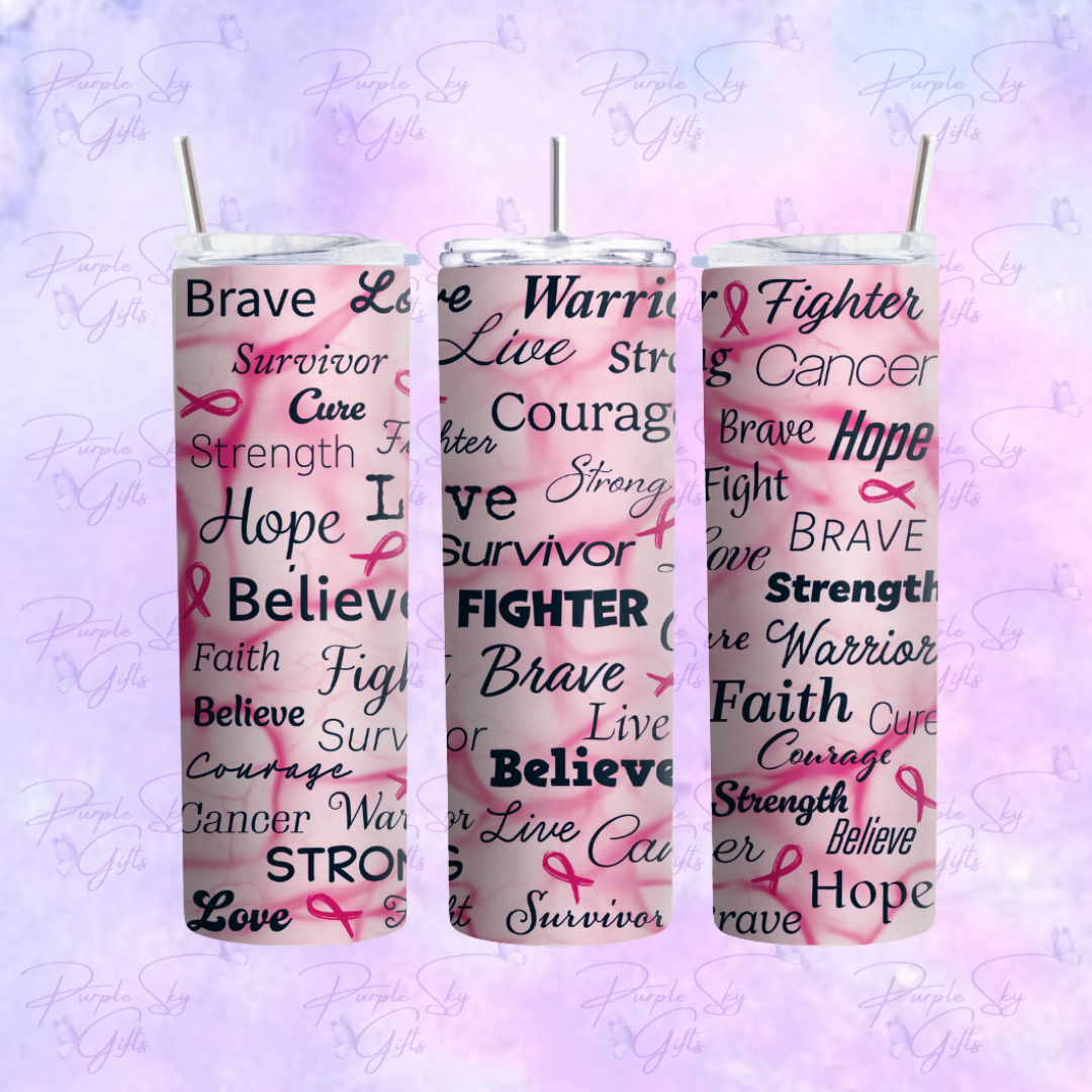 Breast Cancer Awareness Affirmation 20 oz Tumbler