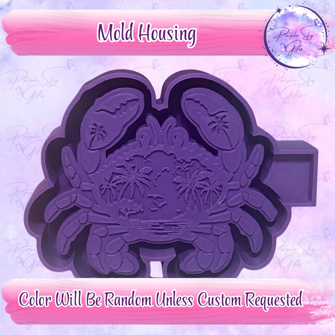 Crab Ocean Scene Mold Housing OR Silicone Mold