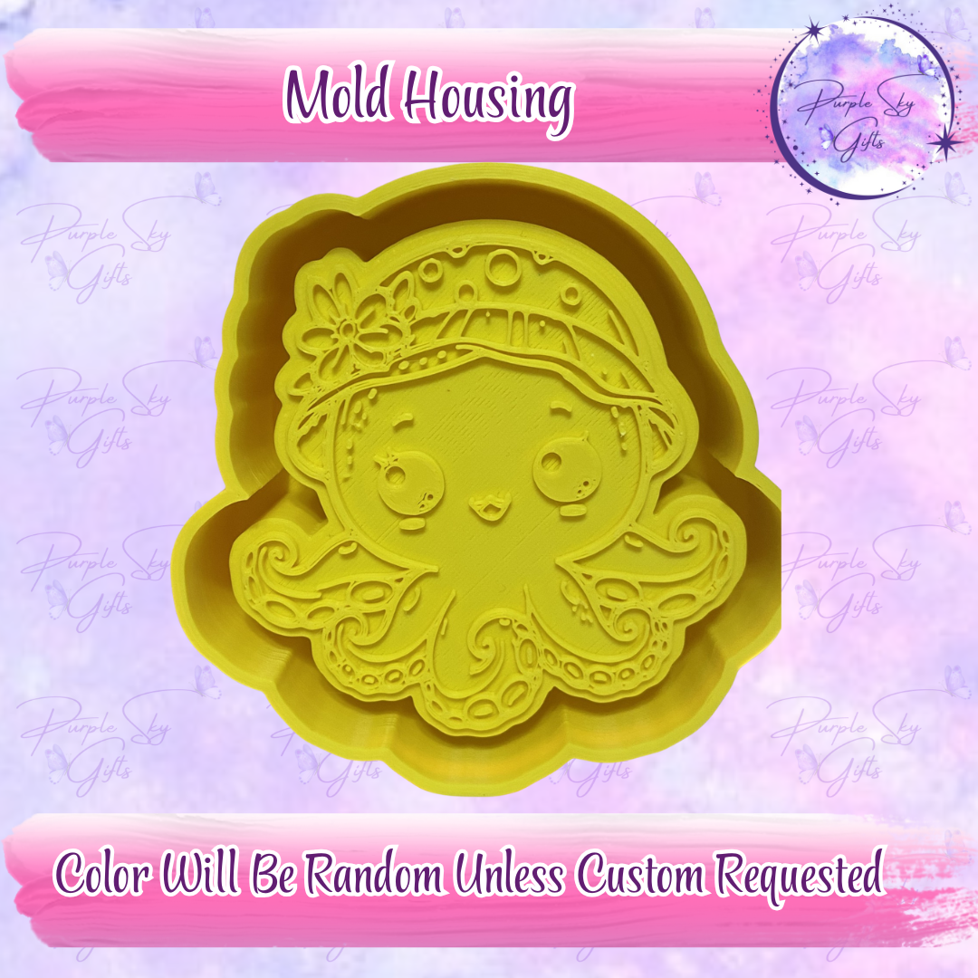 Bucket Hat Octopus Mold Housing OR Silicone Mold