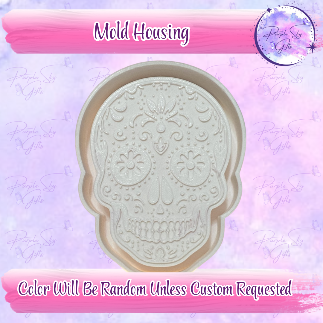 Daisy Eyes Sugar Skull Mold Housing OR Silicone Mold