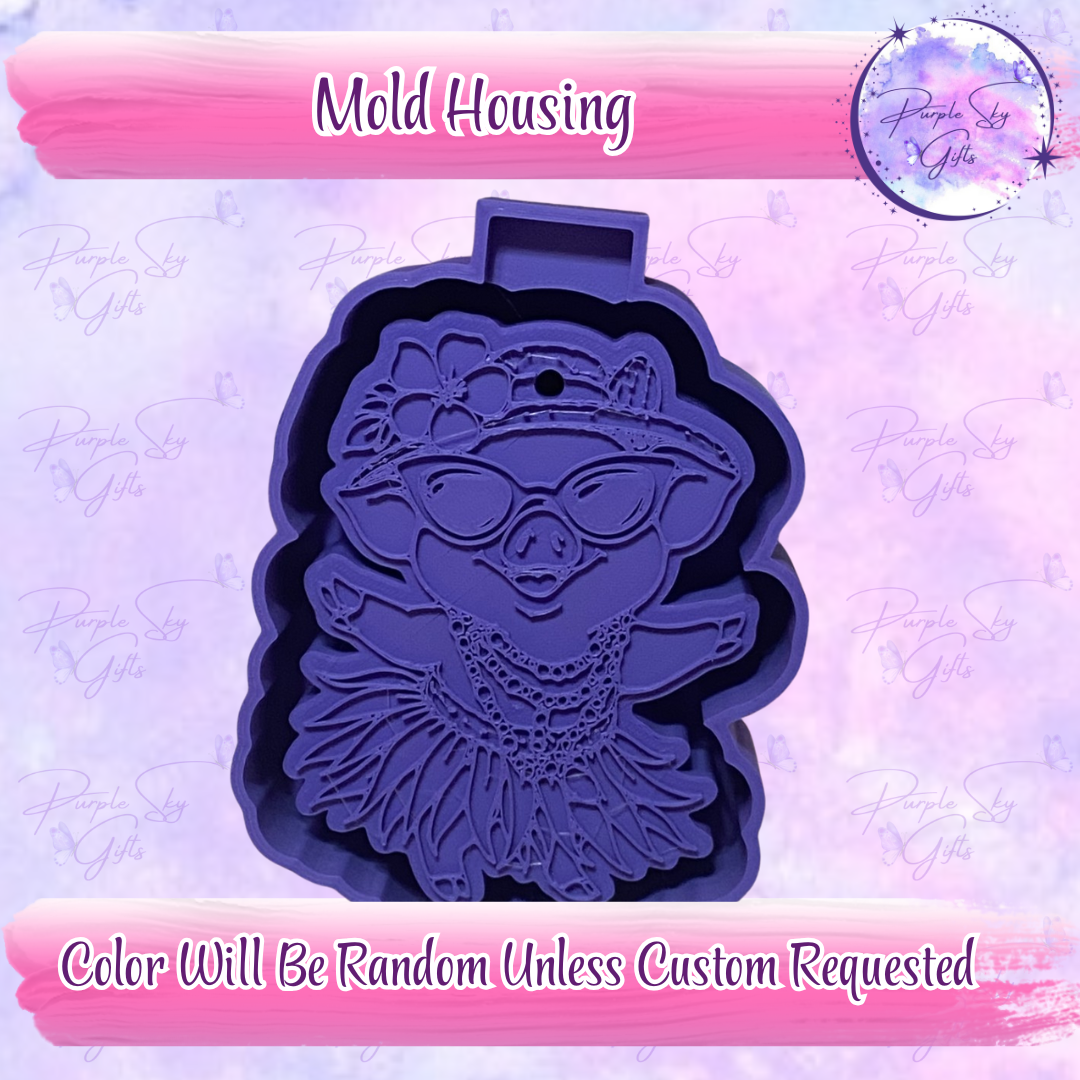 Hula Pig Mold Housing or Silicone Mold