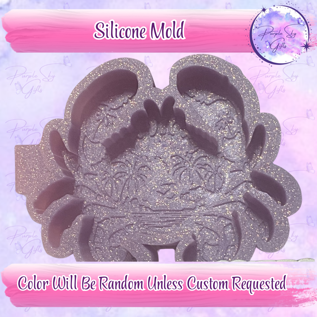 Crab Ocean Scene Mold Housing OR Silicone Mold