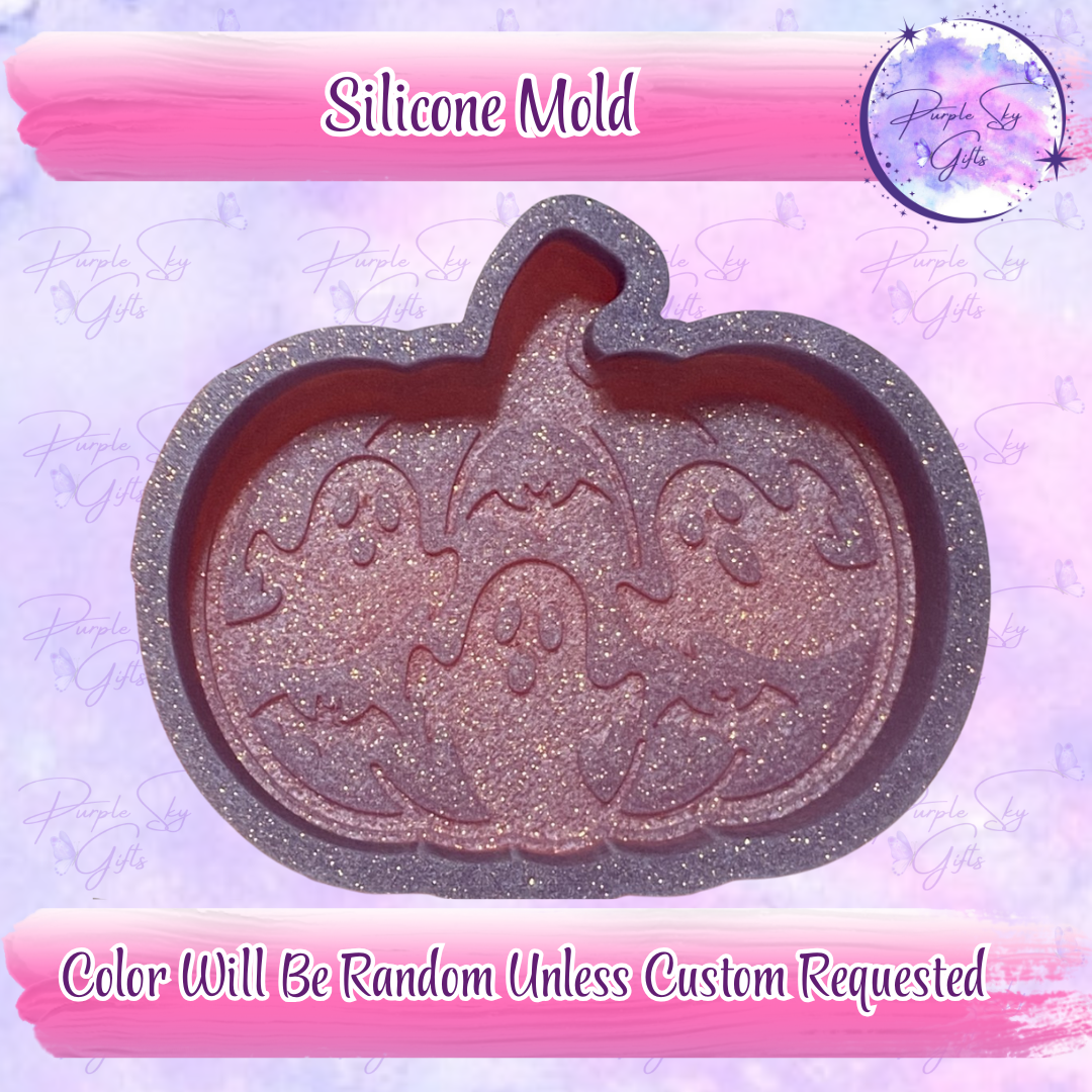 Pumpkin Halloween Scene Mold Housing OR Silicone Mold