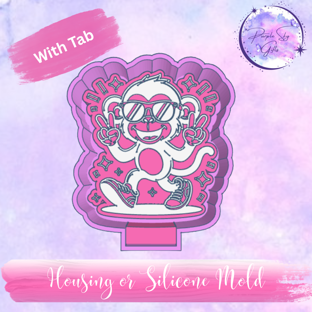 Dancing Monkey Mold Housing or Silicone Mold