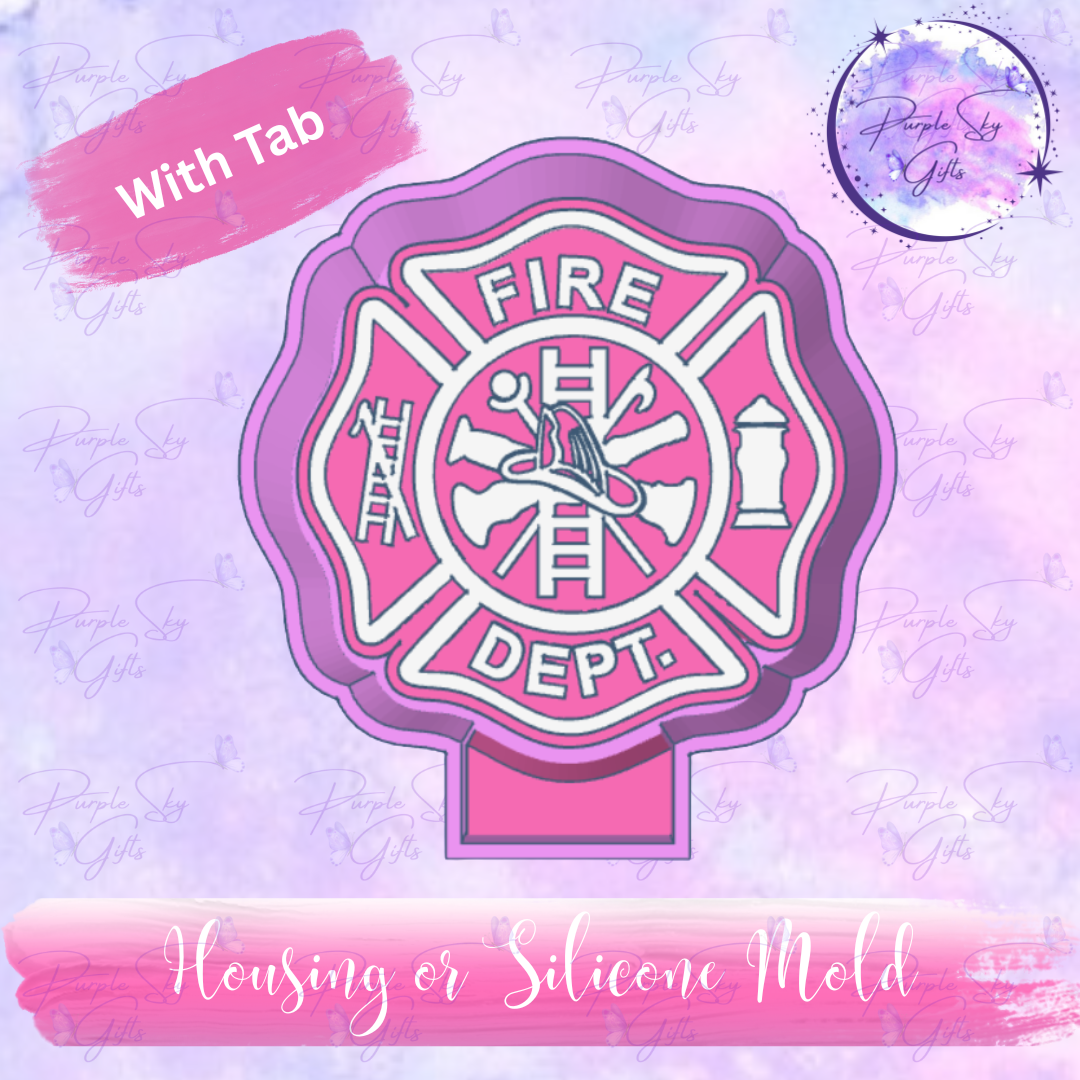 Fire Department Shield Mold Housing OR Silicone Mold